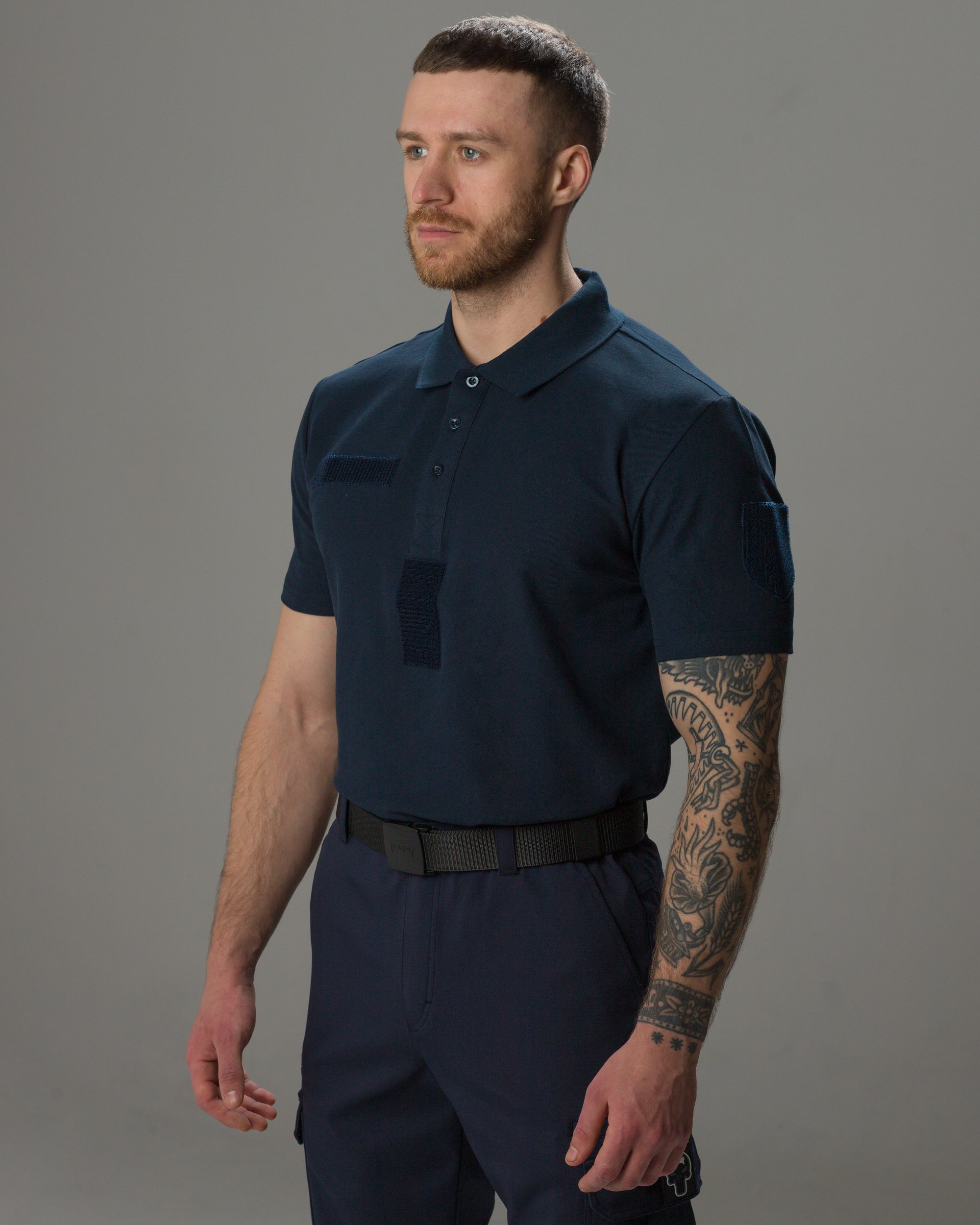 КОМПЛЕКТ (БРЮКИ КАРГО ТАКТИЧНІ BEZET ONYX СИНІЙ, ФУТБОЛКА ПОЛО ТАКТИЧНА ДСНС BEZET СИНІЙ) - Фото 5