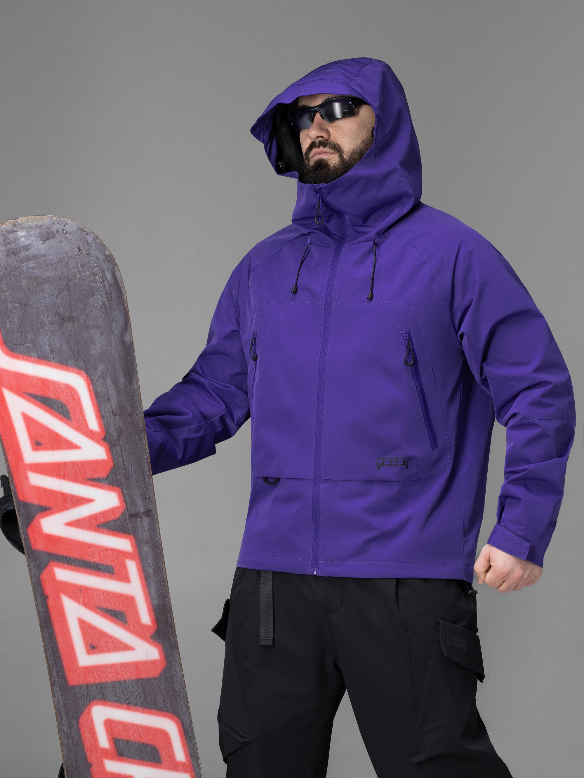 Куртка вітрівка BEZET Trail фіолетовий - Фото 15