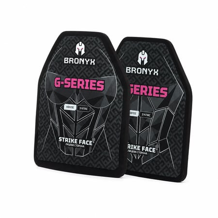 Бронеплити BRONYX G-Series 3 клас захисту ДСТУ НВМПЕ (M/25*30) KIBORG