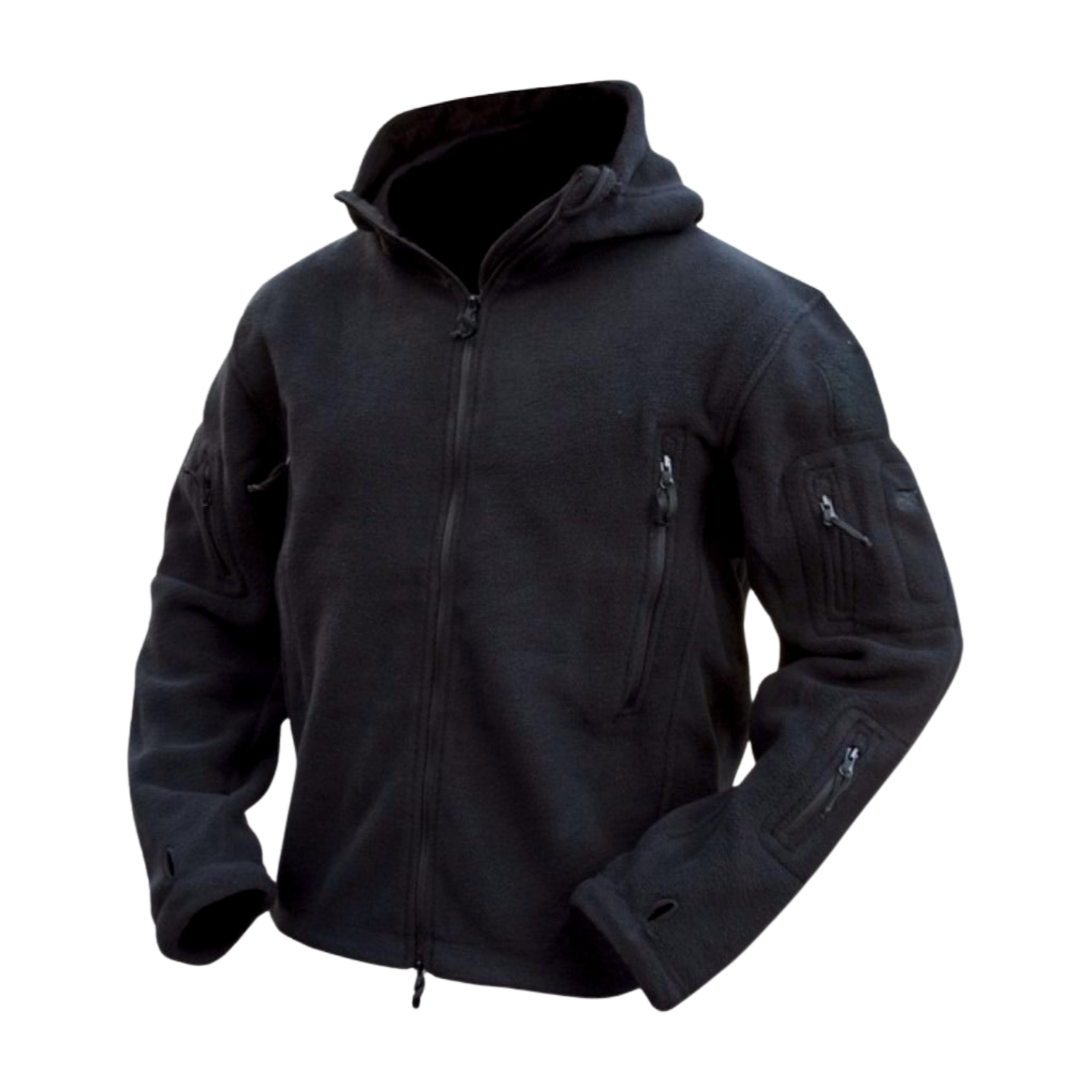 Фліс тактичний KOMBAT UK Recon Hoodie чорний KOMBAT