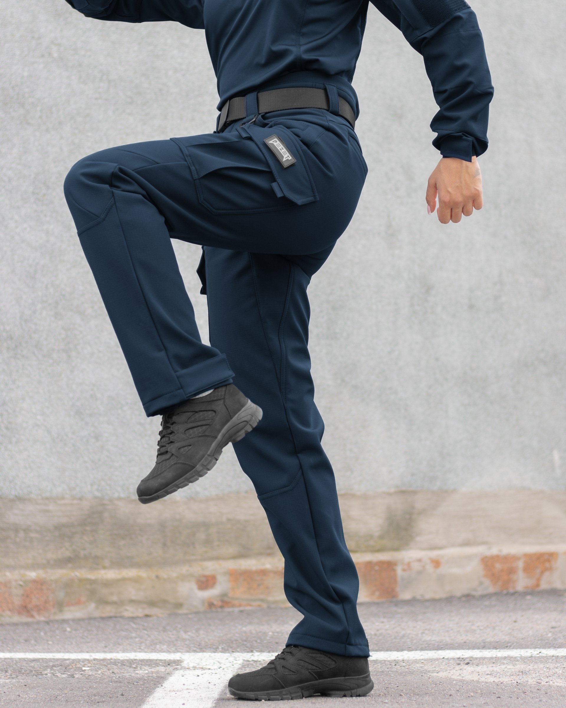 Брюки карго теплі жіночі BEZET Titan синій - Фото 3