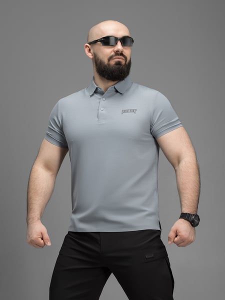 Футболка поло BEZET Air-wave серый