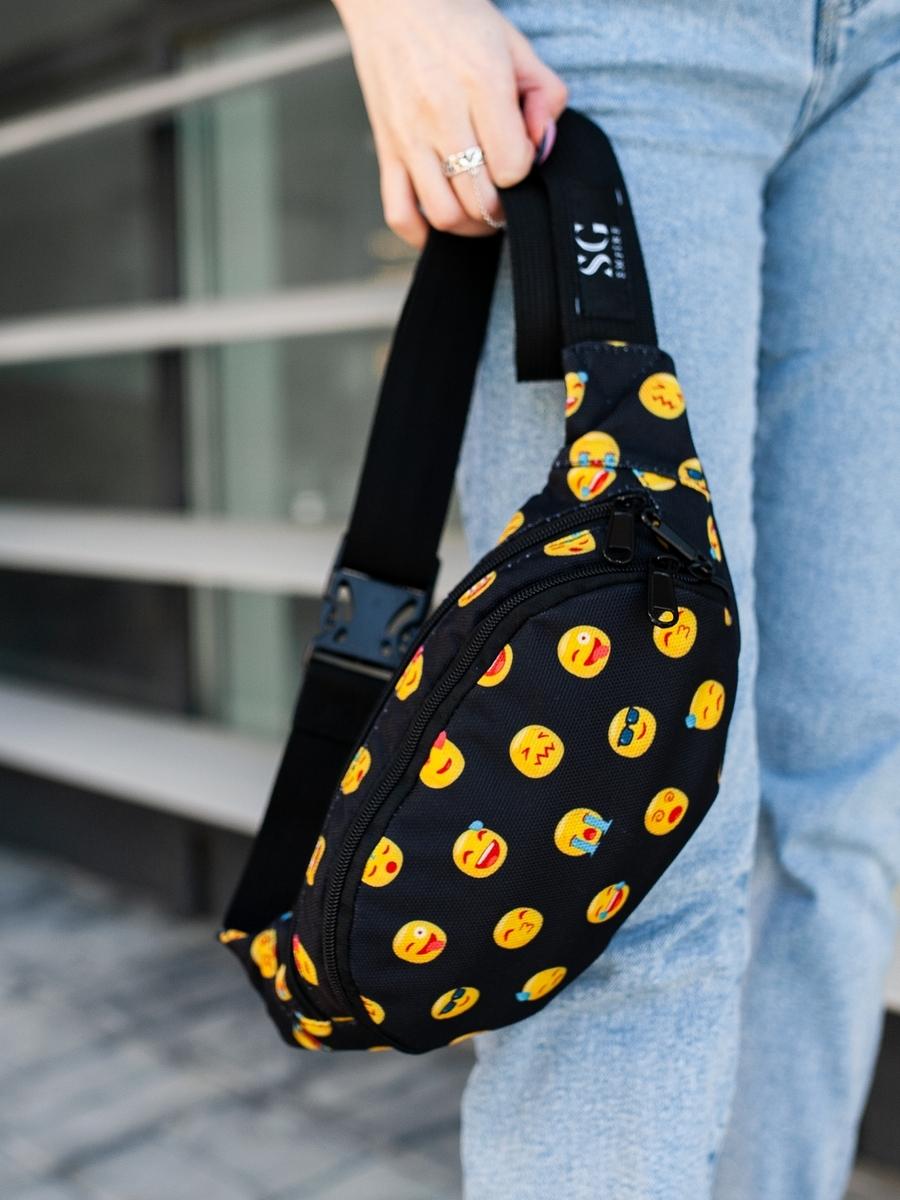 Жіноча сумка на пояс Town style Emoji