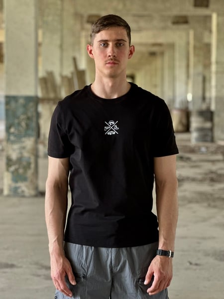 Футболка Military Style чорна, SHRAPNEL