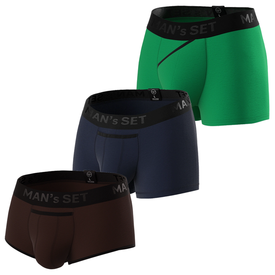 Комплект трусов MIX TEST Classic/ Classic 2.0/ Sport Black Series, 3шт MansSet