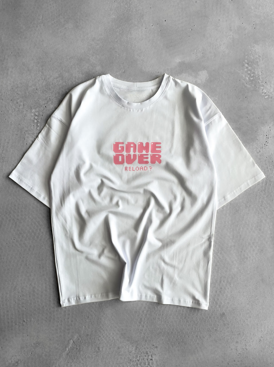 Футболка Reload - Game Over, білий