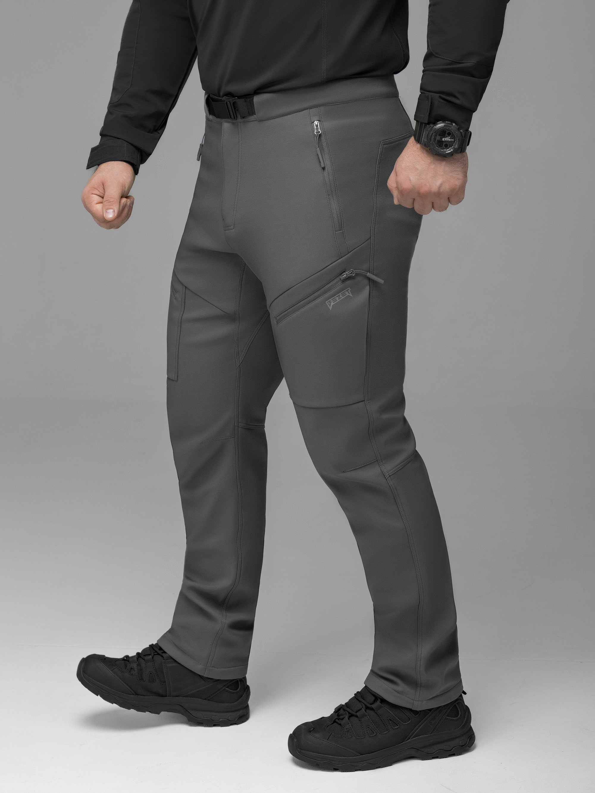 Брюки карго тактичні Softshell BEZET Techwear сірий - Фото 6