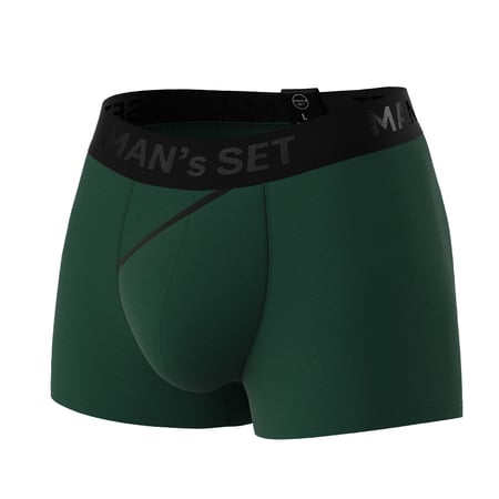 Чоловічі анатомічні боксери з бавовни, Anatomic Classic 2.0, Black Series, темно-зелений MansSet