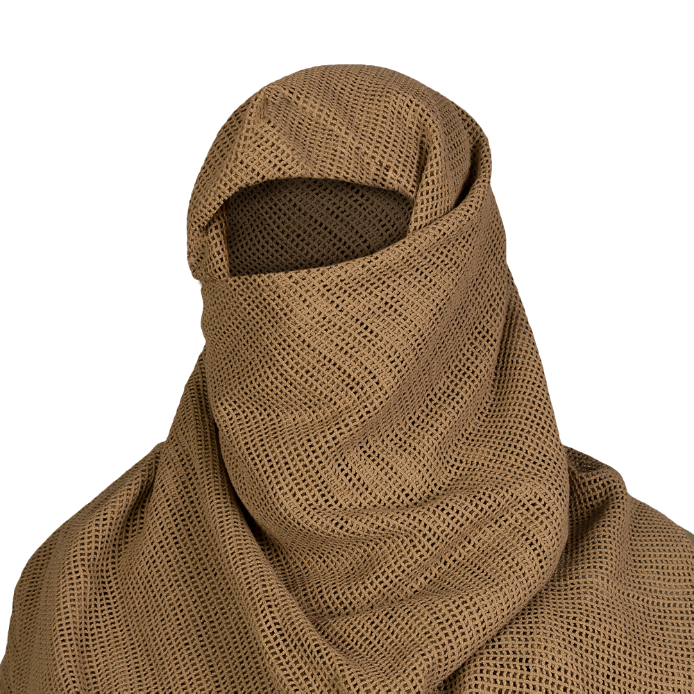 Маскувальний шарф-сітка Camotec CM SFVS Койот KOMBAT