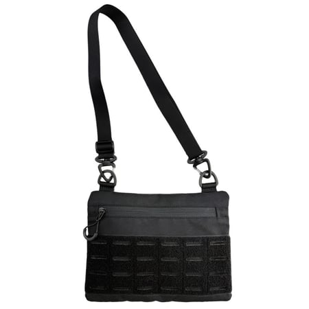 Тактична сумка через плече RoKit Black S з MOLLE та велкро