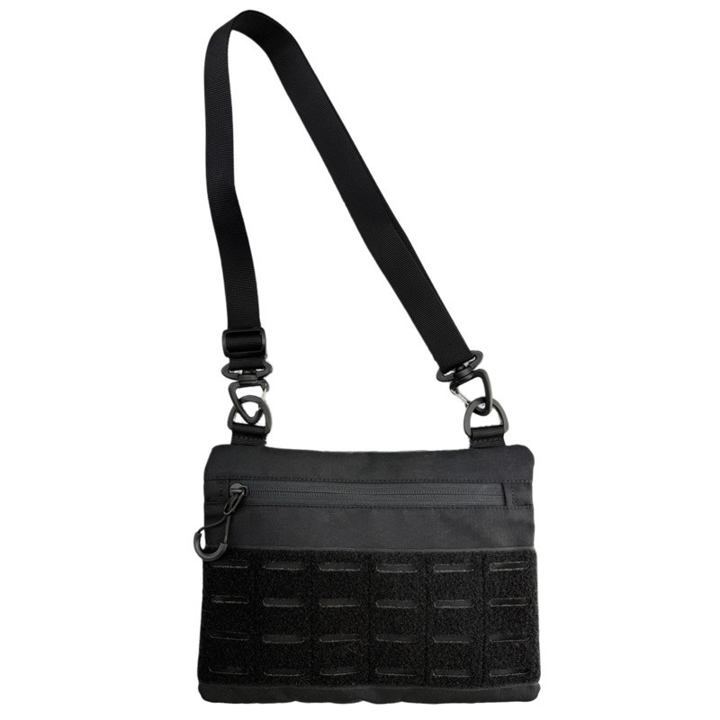 Тактична сумка мала, з патч панеллю чорна HardKIT