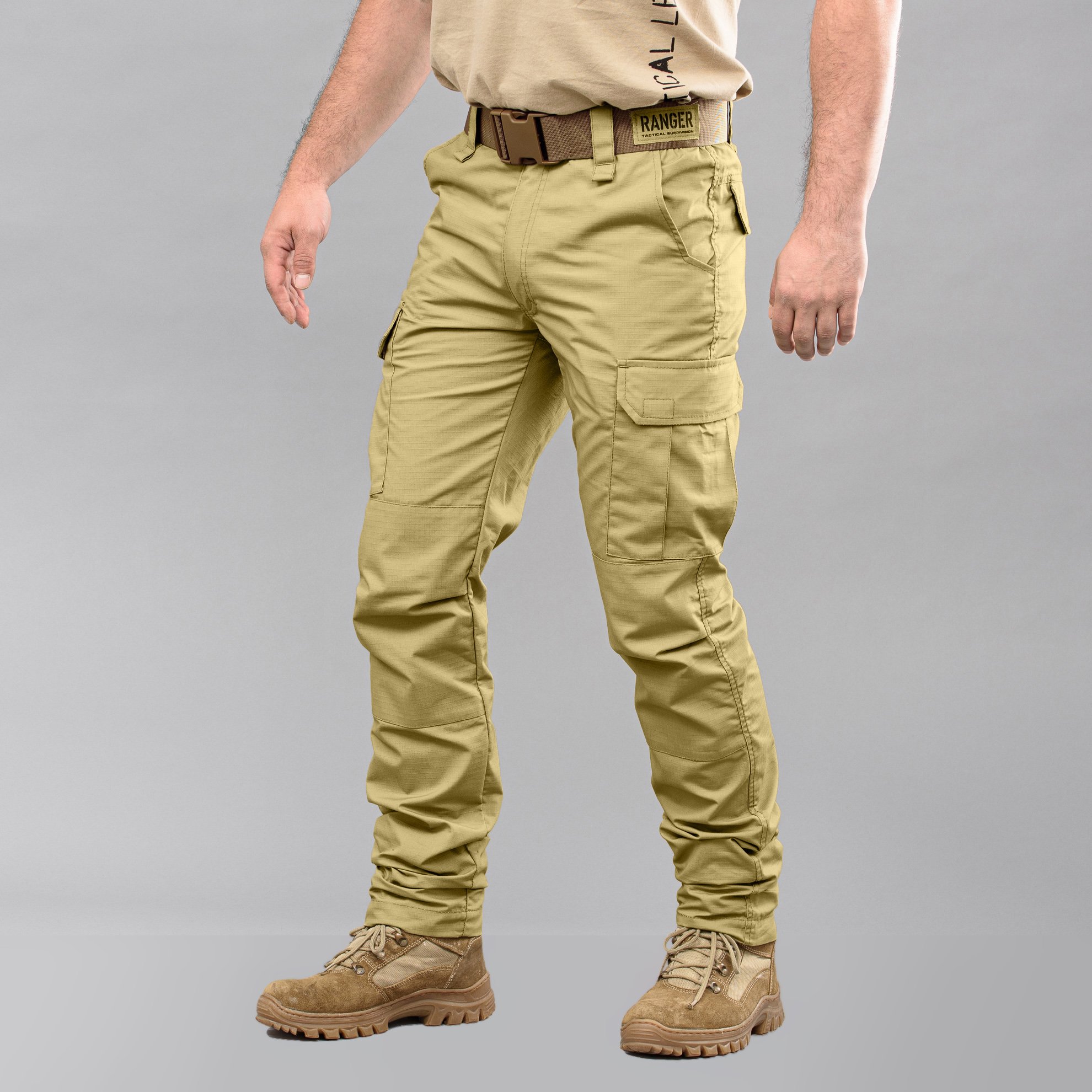 Штани тактичні "RANGER" LIGHT COYOTE з ременем 5см Armoline