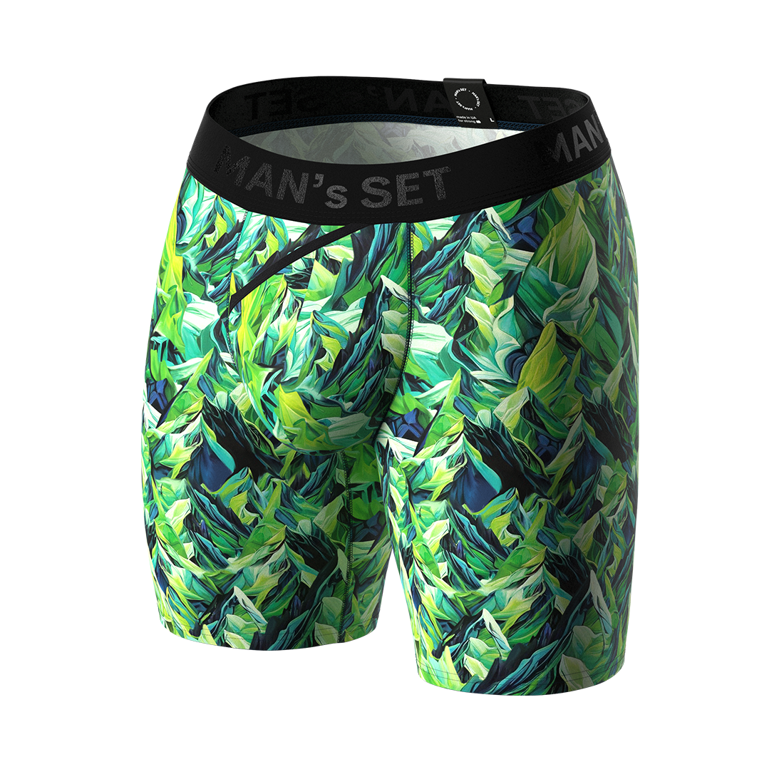 Мужские анатомические боксеры из хлопка, Anatomic Long 2.0, Black Series, Mountains 2XL MansSet