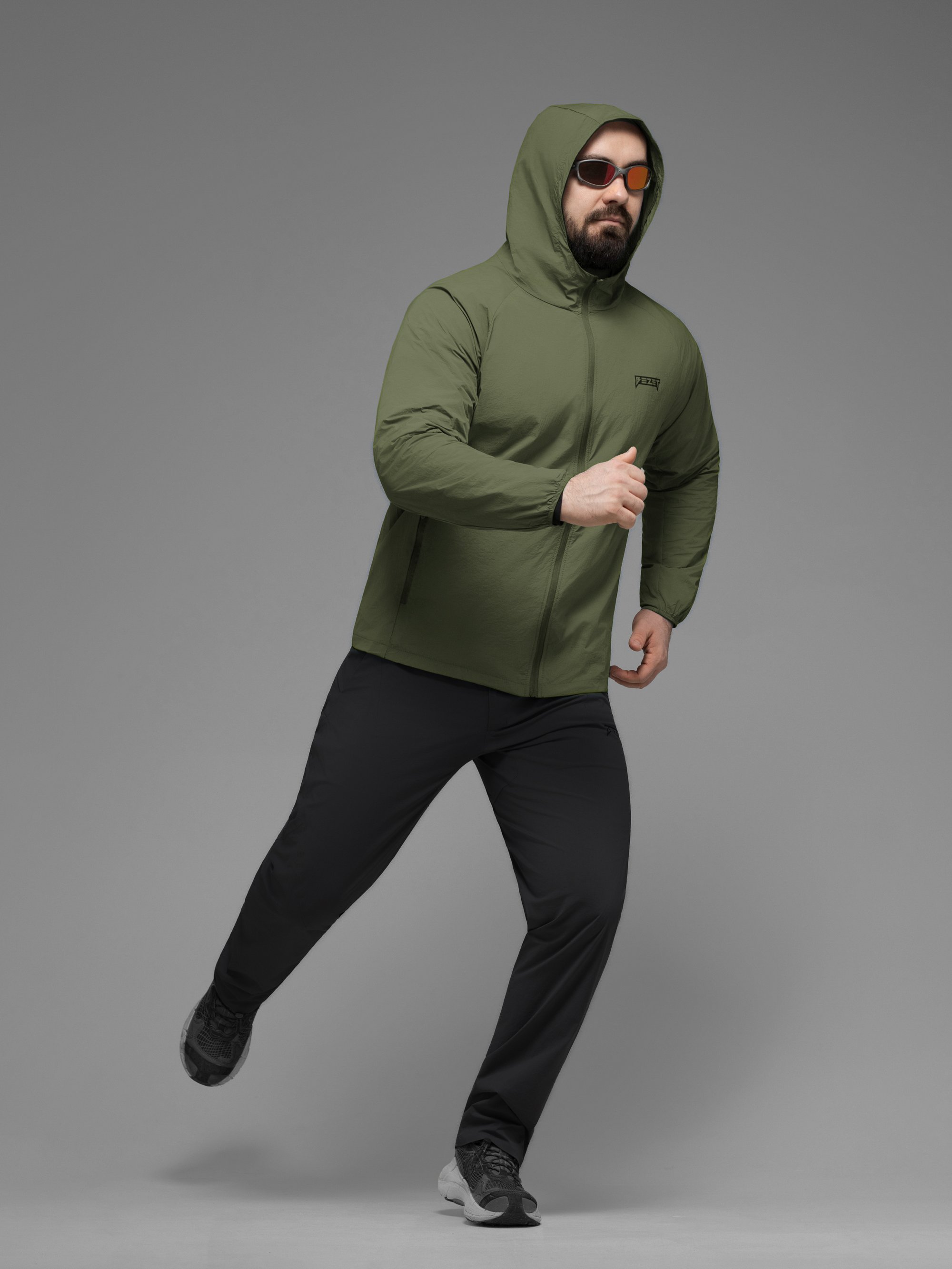 Куртка вітрівка BEZET Solguard UV 100 хакi - Фото 39