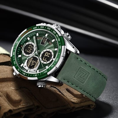 Чоловічий тактичний годинник Naviforce Fly Army Green Бест Тайм - Фото 15