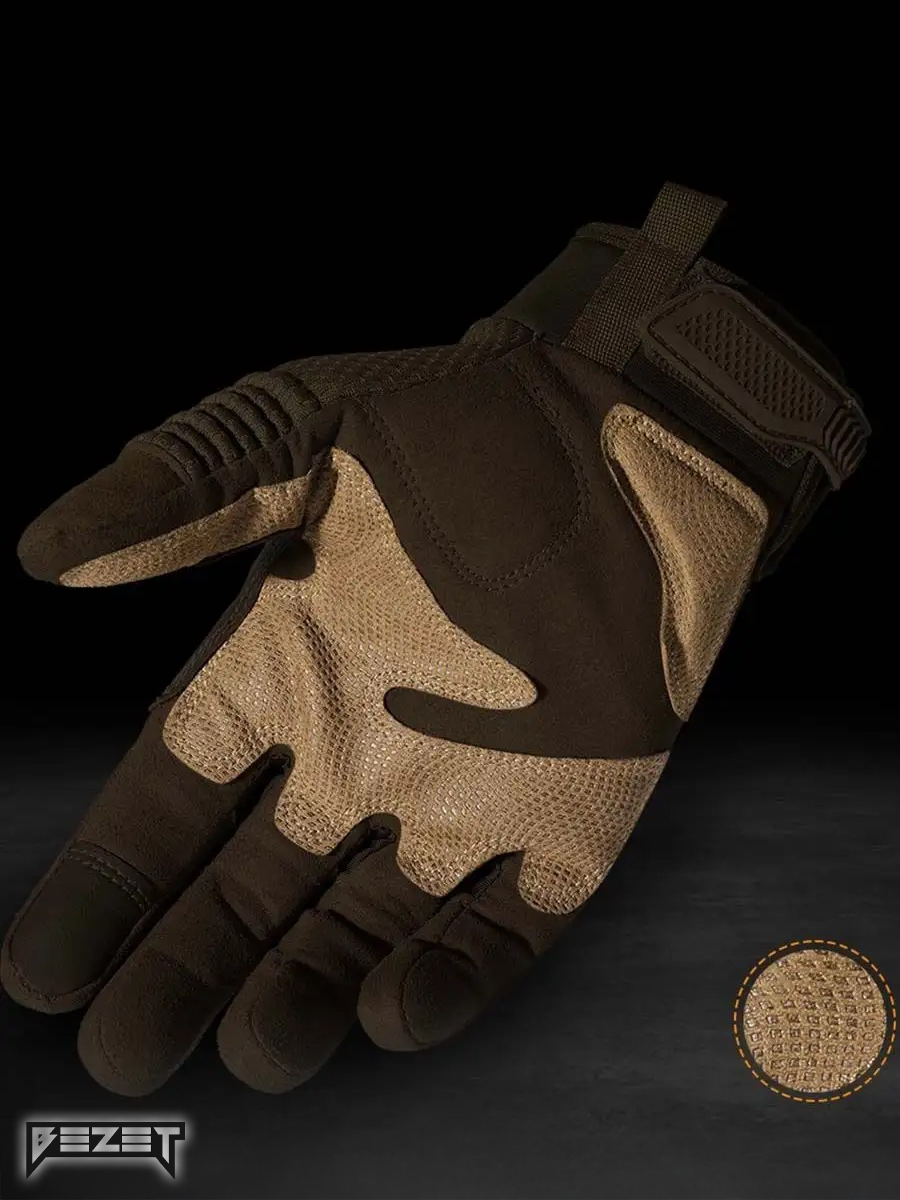 Рукавиці тактичні BEZET Hawk пісочний - Фото 16