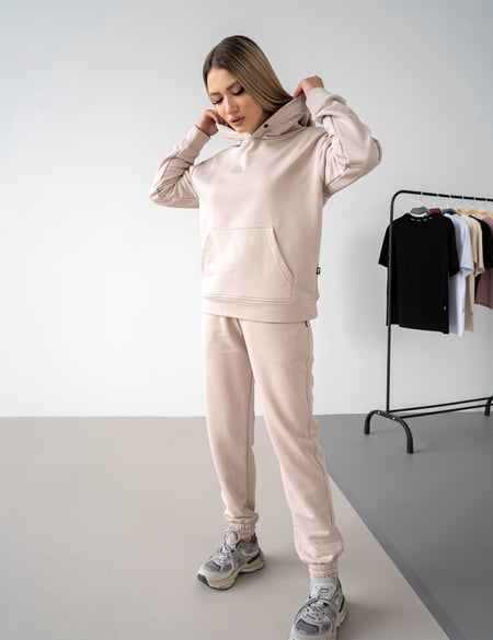 Жіночий спортивний костюм Teamv OVERSIZE 23 Пісочний