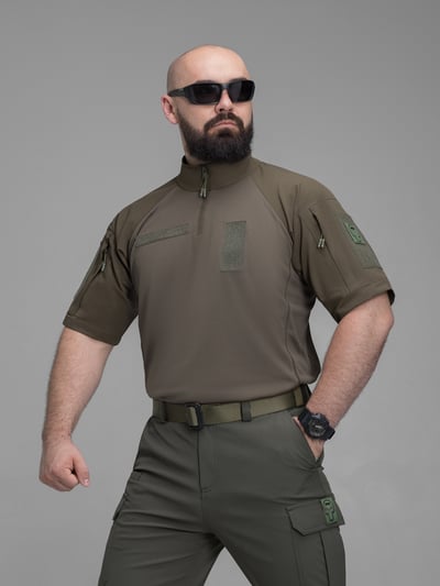 Футболка тактична бойова BEZET Combat хакі - Фото 3