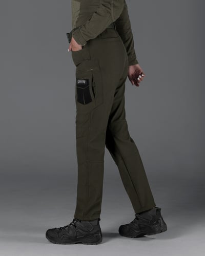Зимові штани карго тактичні Softshell BEZET Ешелон хакі - Фото 3