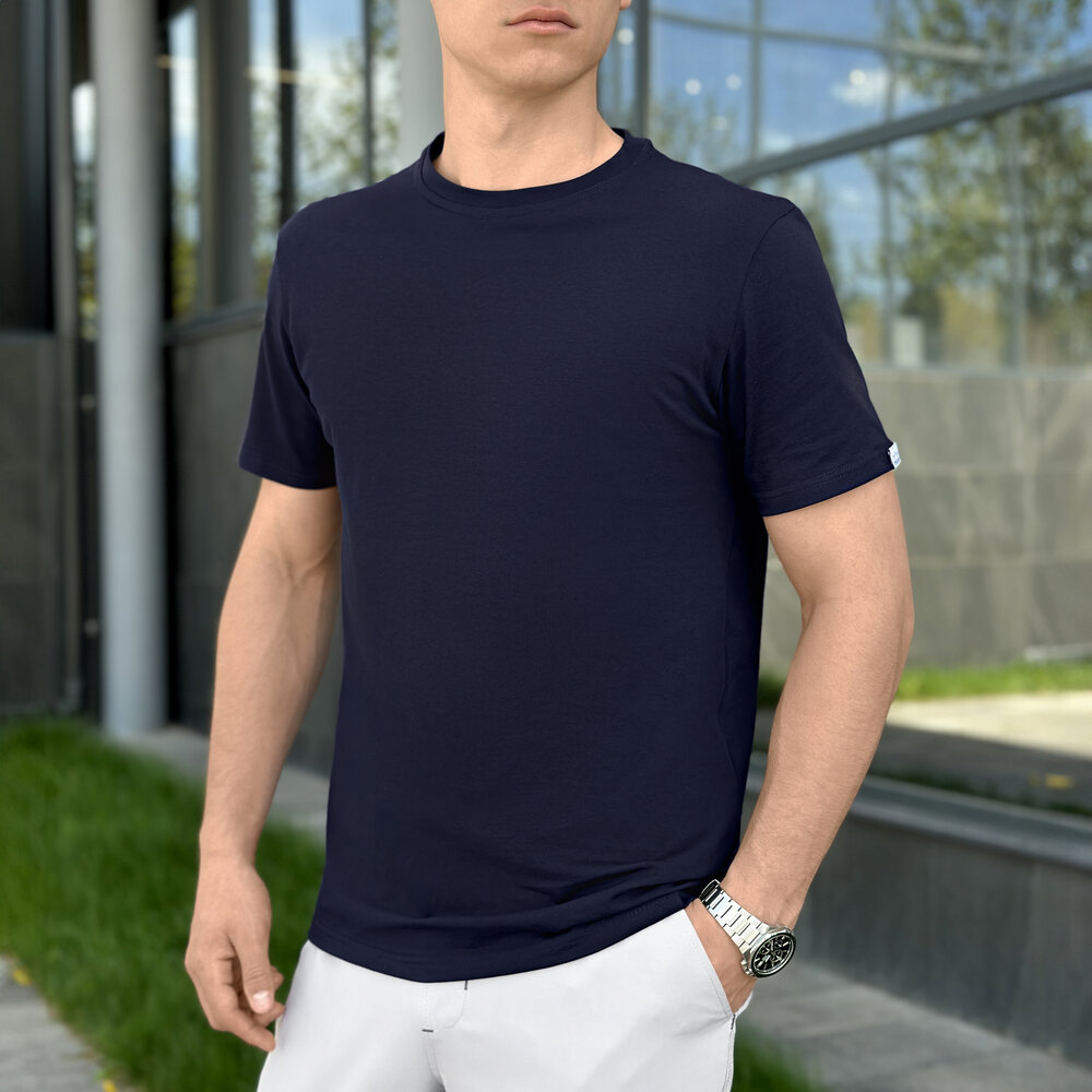 Чоловіча футболка темно-синя Pobedov Peremoga