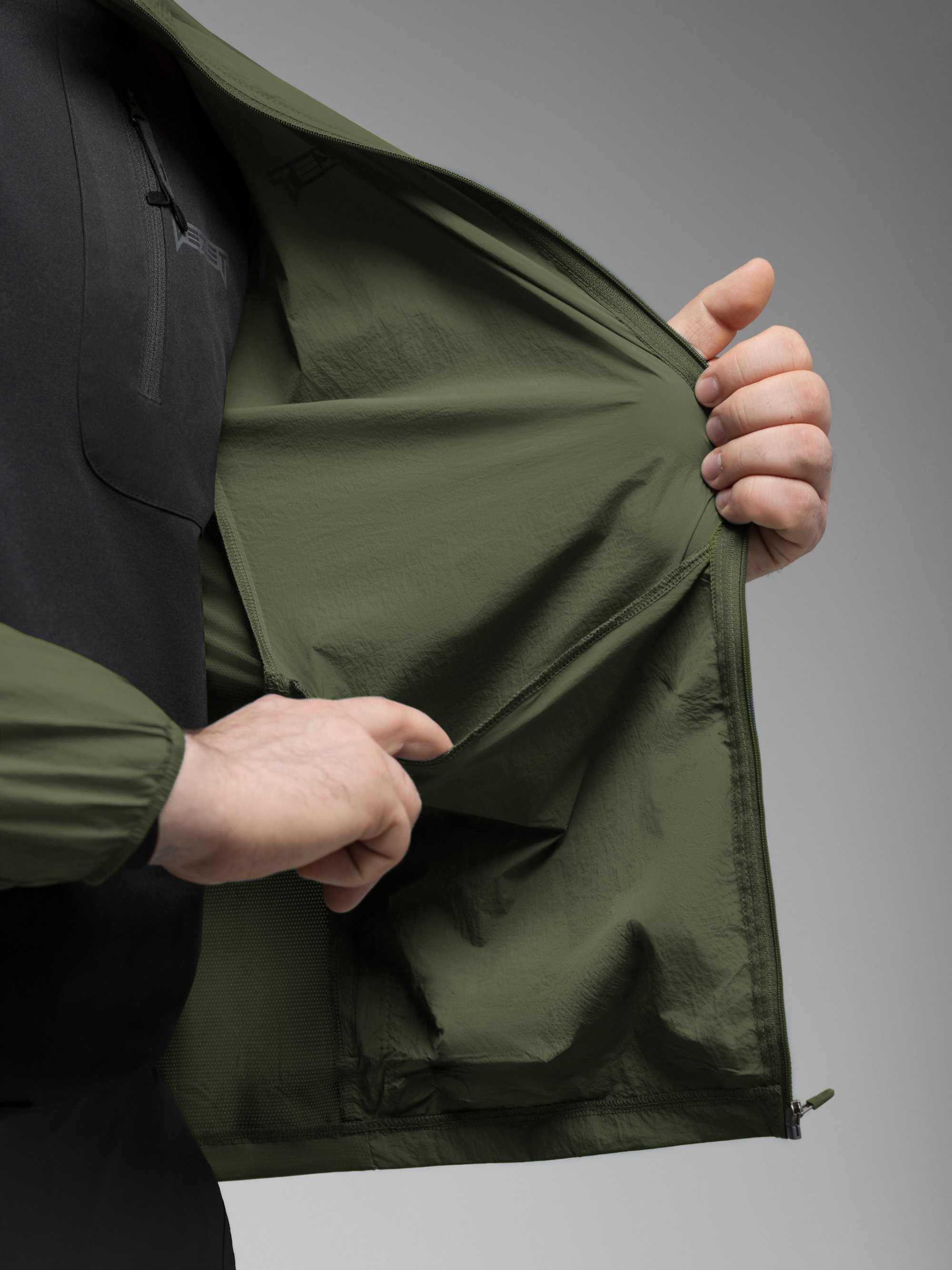 Куртка вітрівка BEZET Solguard UV 100 хакi - Фото 29