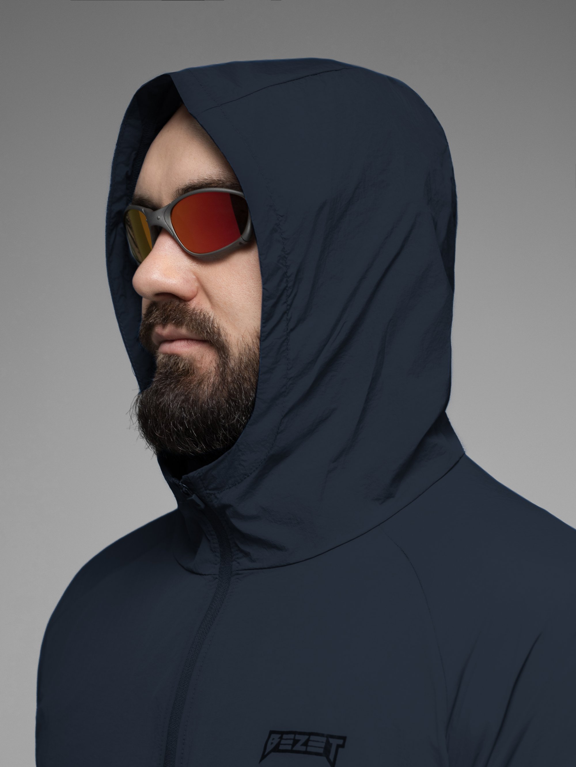 Куртка вітрівка BEZET Solguard UV 100 синій - Фото 21