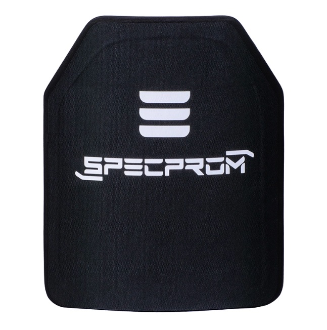 Керамічна бронеплита SPECPROM 6-го класу вага 2.8 кг, 25х30 см Чорна