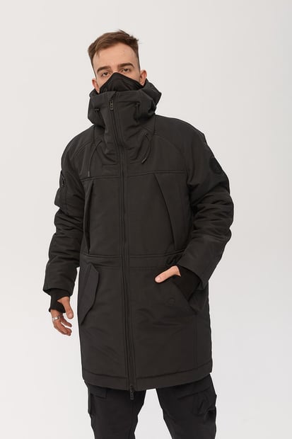 Зимова водо-вітрозахисна парка "Бозо", чорний TURWEAR