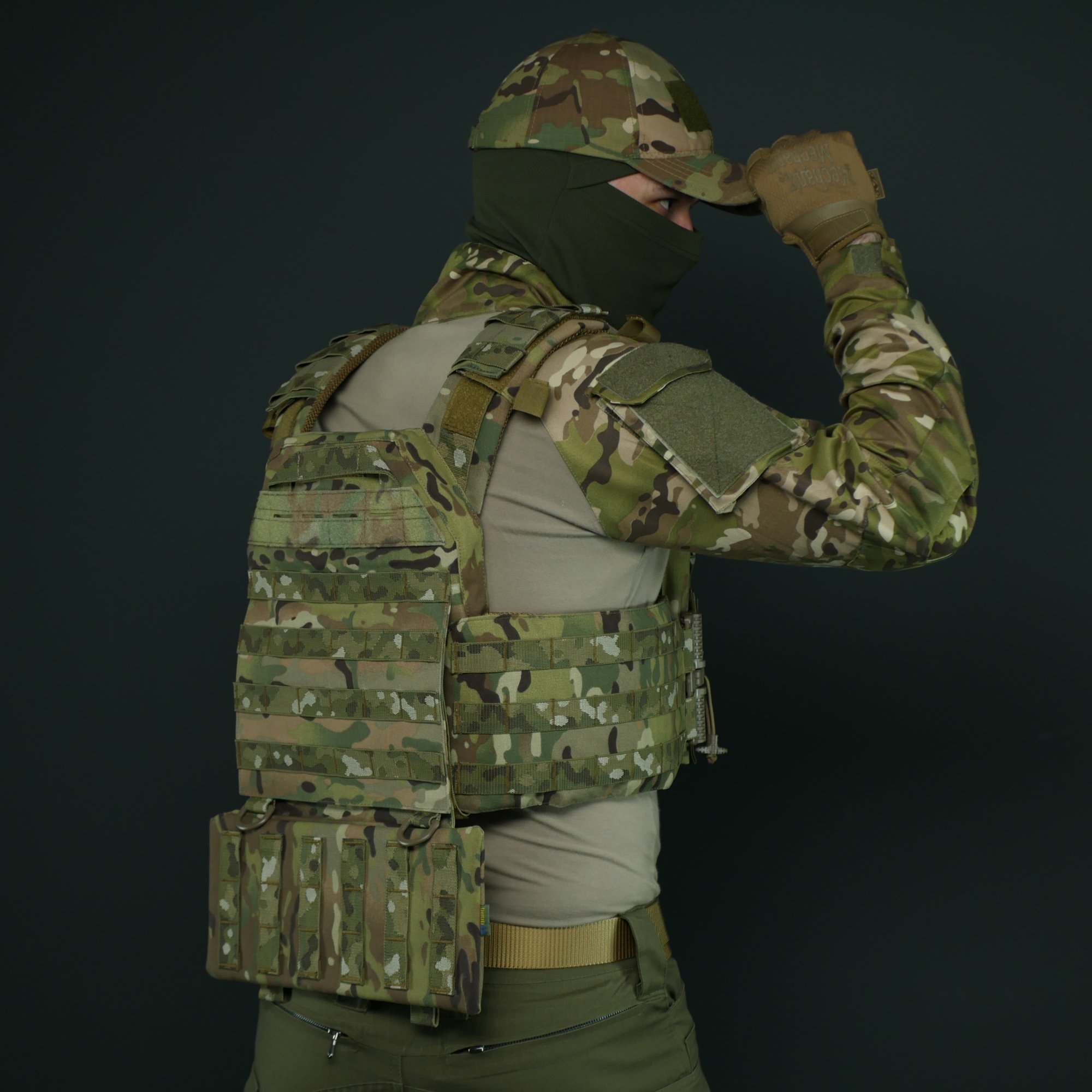 Защита поясницы Kiborg Мультикам с баллистическим пакетом Militex 1 класс защиты GEN.2 KIBORG - Фото 9