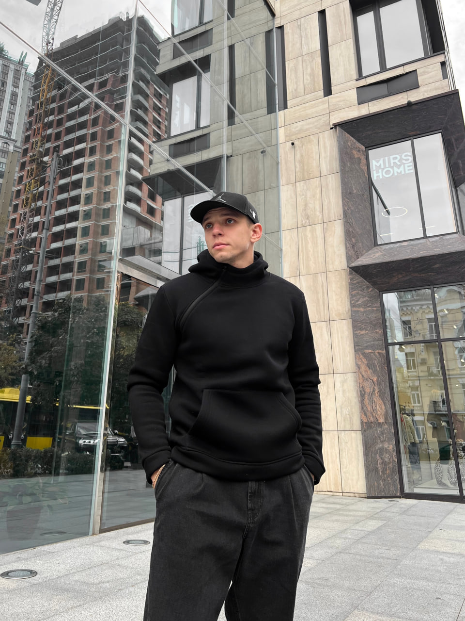 Чоловіче утеплене худі Reload Skos чорний