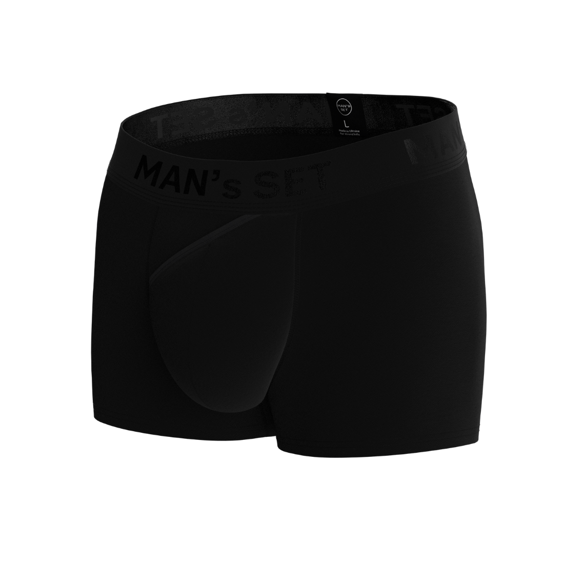 Чоловічі анатомічні боксери з бавовни Anatomic Classic 2.0, Black Series, чорний MansSet