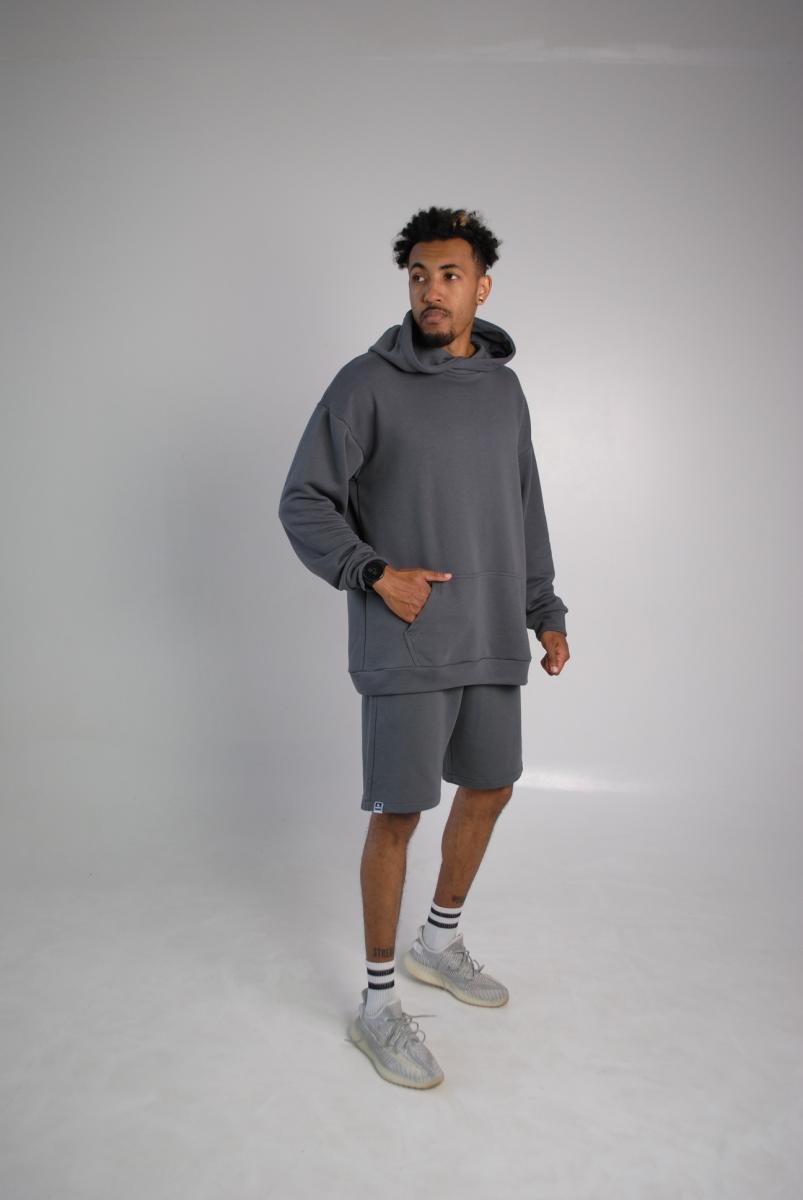 Комплект шорти худі сірий Hi mate