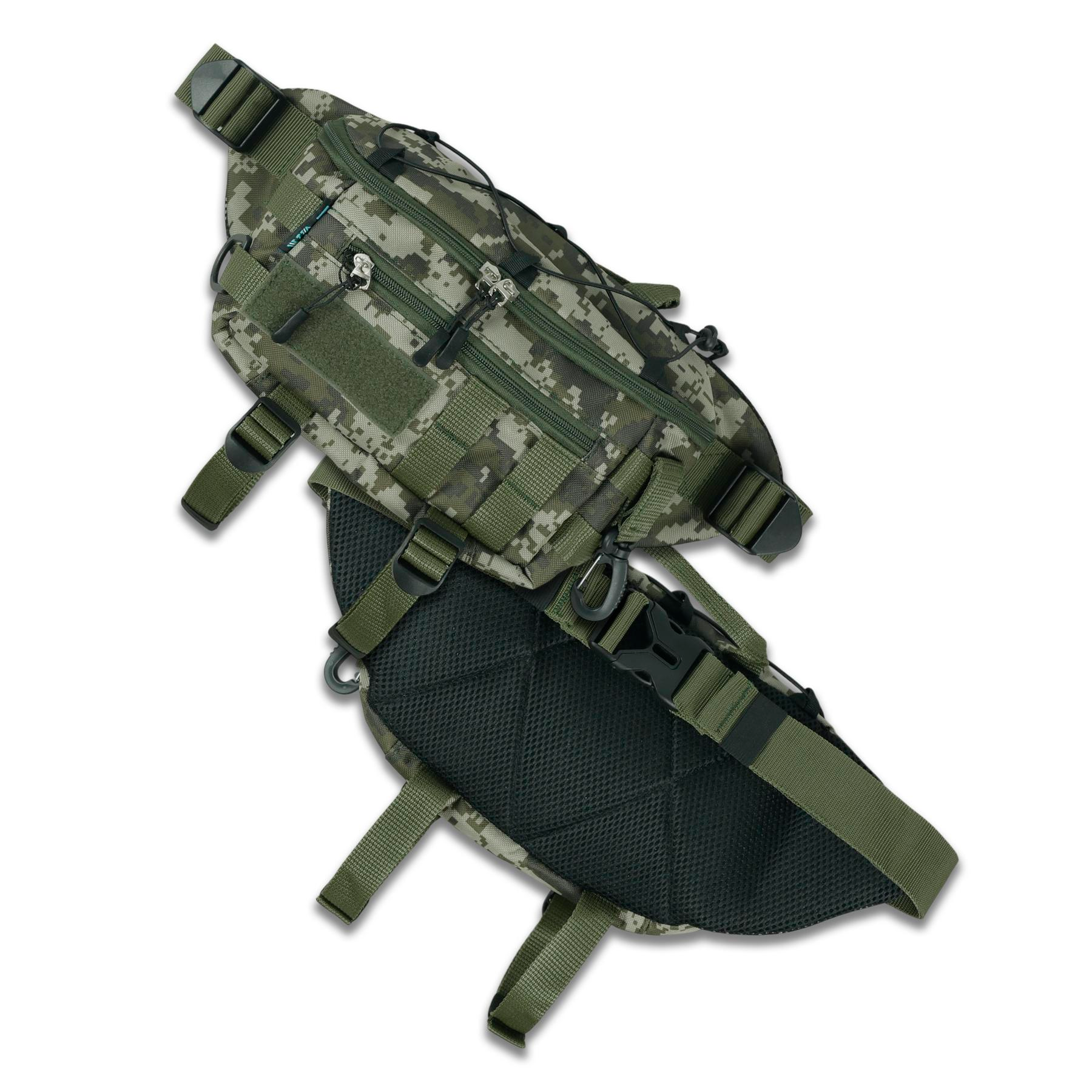 Сумка-бананка пиксель из водоотталкивающего материала KIBORG