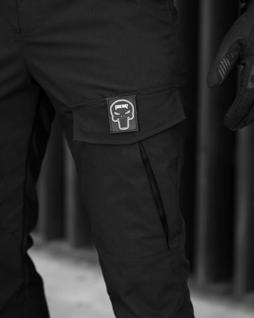 Штани карго BEZET Шпигун чорний - Фото 8