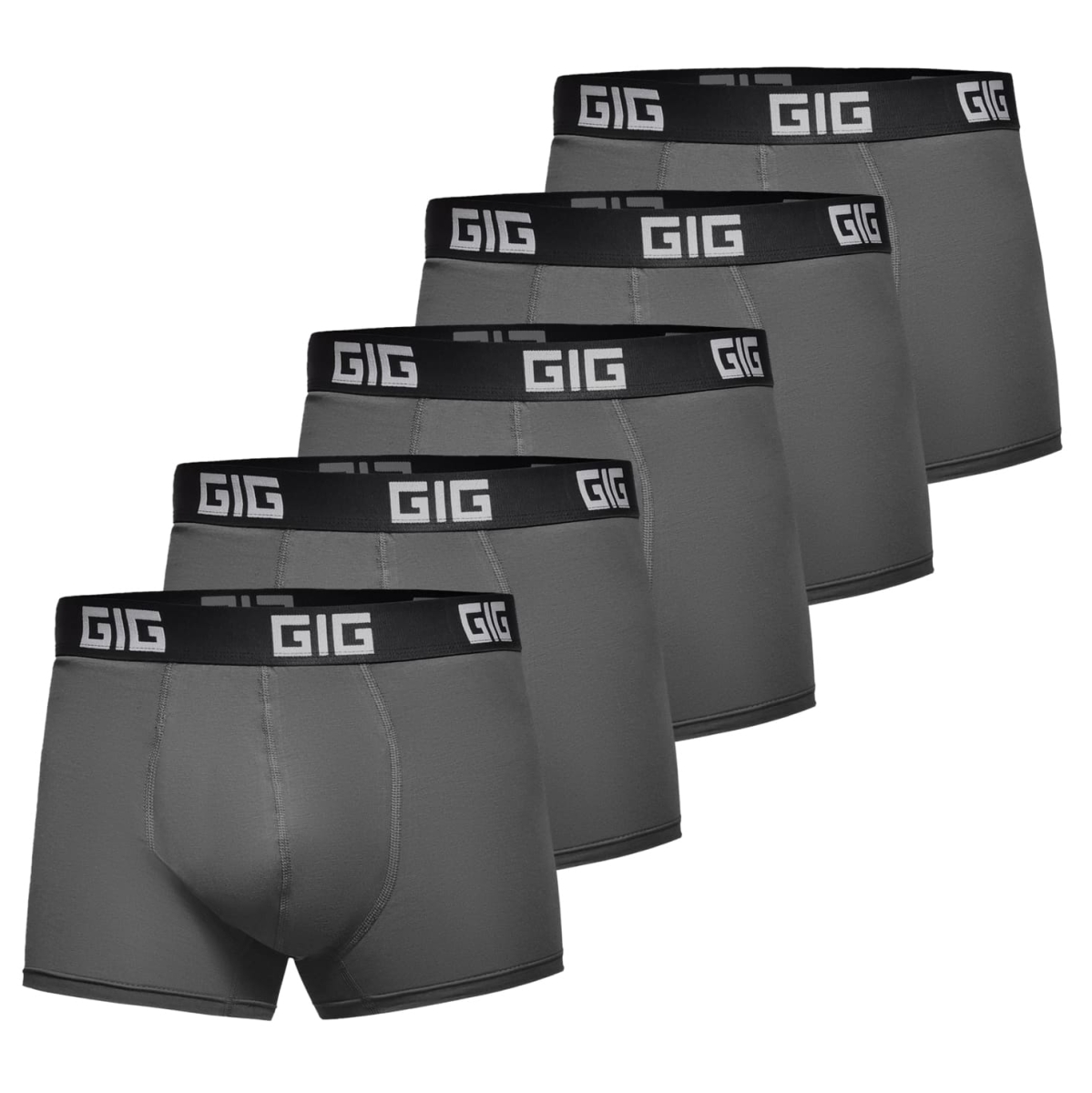 Комплект трусір Dynamic. Колір Темно-Сірий 5 шт GIG MILITARY
