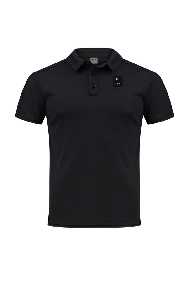 Футболка поло статутне, CoolPass Поліція чорний PlusPlus