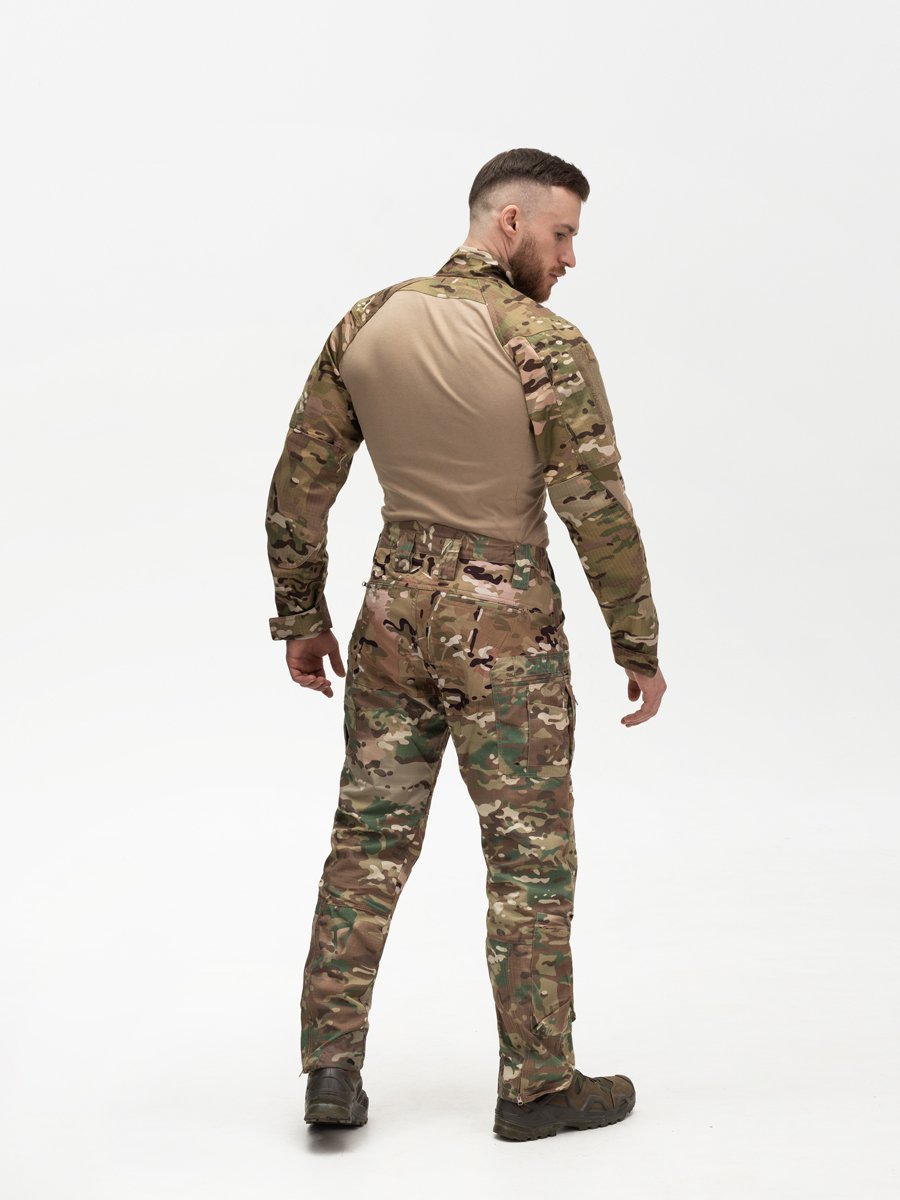 Комплект (Сорочка бойова BEZET Штурм мультикам та Штани карго тактичні BEZET Strike камуфляжний) - Фото 1
