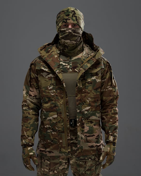 Куртка вітровка тактична BEZET Shadow мультикам - Фото 1