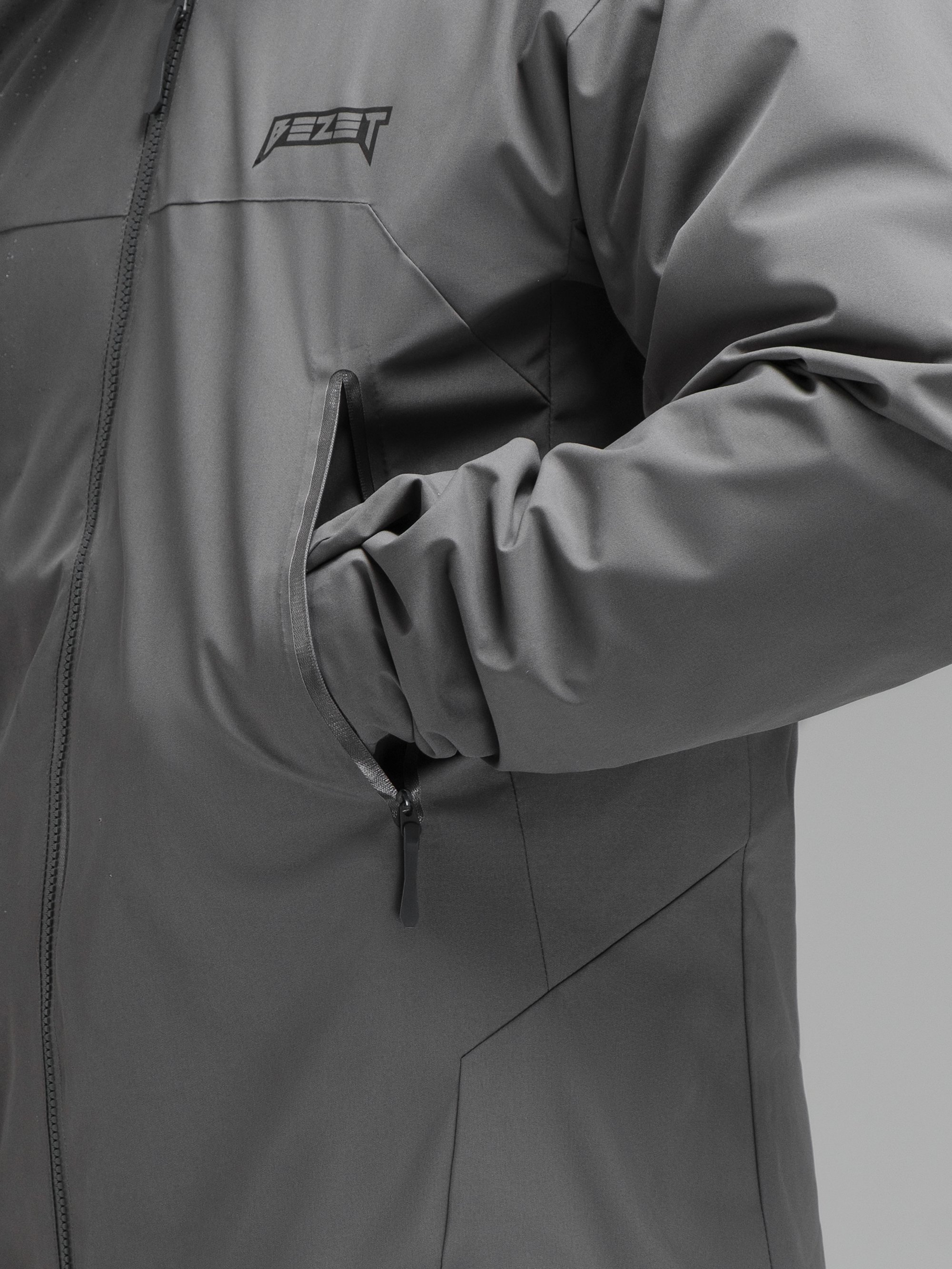 Куртка жіноча вітрівка BEZET WindBreaker сірий - Фото 5