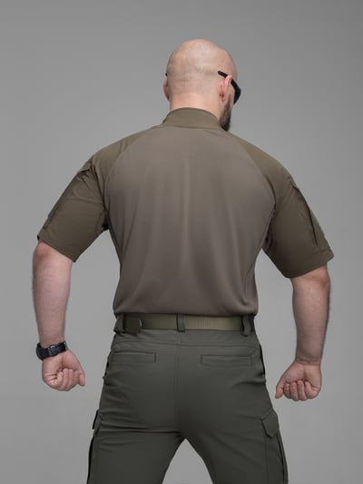 Футболка тактична бойова BEZET Combat хакі - Фото 11