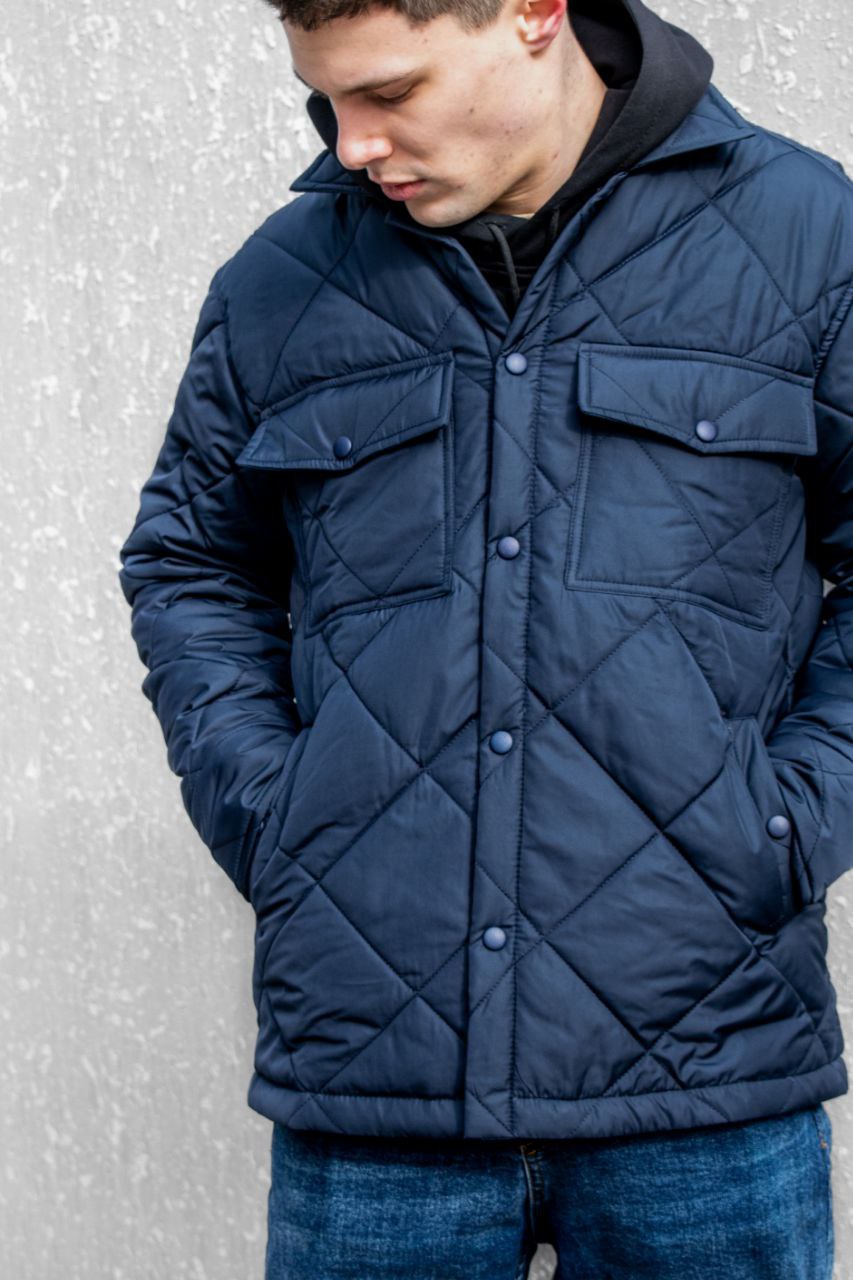 Стьобана чоловіча куртка-рубашка Reload Stitch, синій