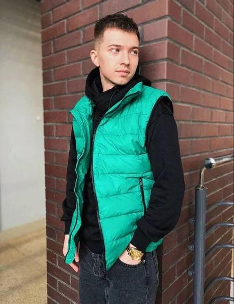 Жилетка чоловіча Sold Out бірюзова