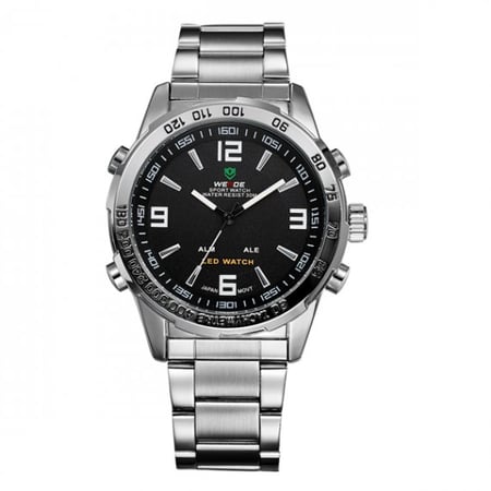 Чоловічий тактичний годинник Weide Standart Silver