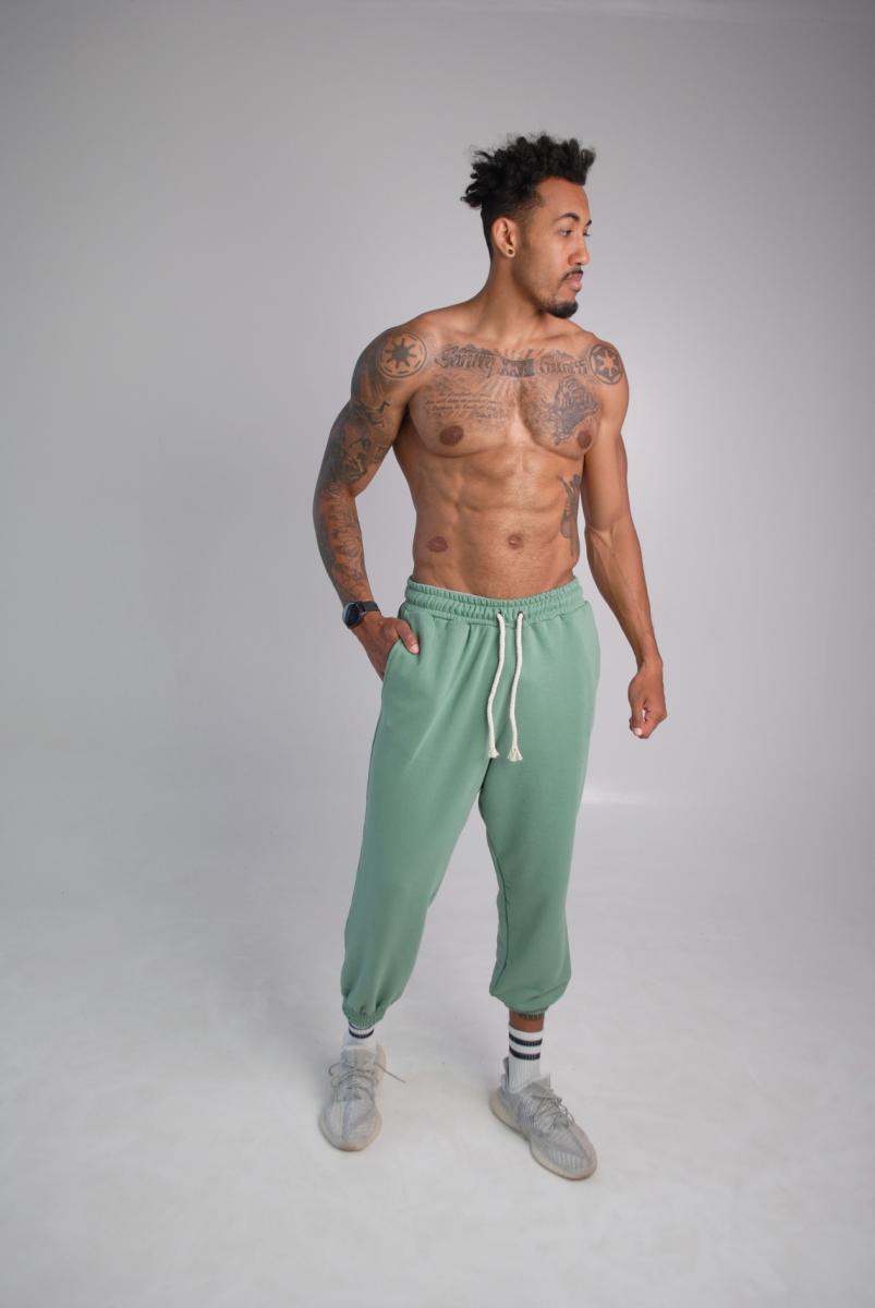 Спортивные штаны оверсайз ментол Hi mate