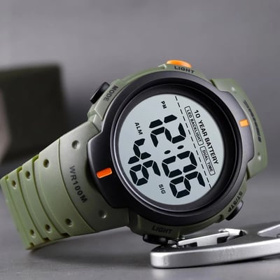 Чоловічий тактичний годинник Skmei Neon 10 Bar - Фото 2