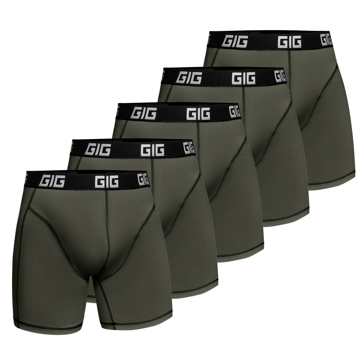 Комплект трусів Zero Gig Ranger Green з чорним контуром, 5 шт GIG MILITARY