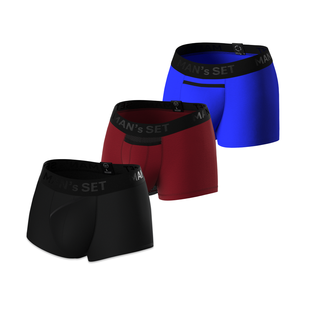 Комплект трусів "З різних тканин" MansSet