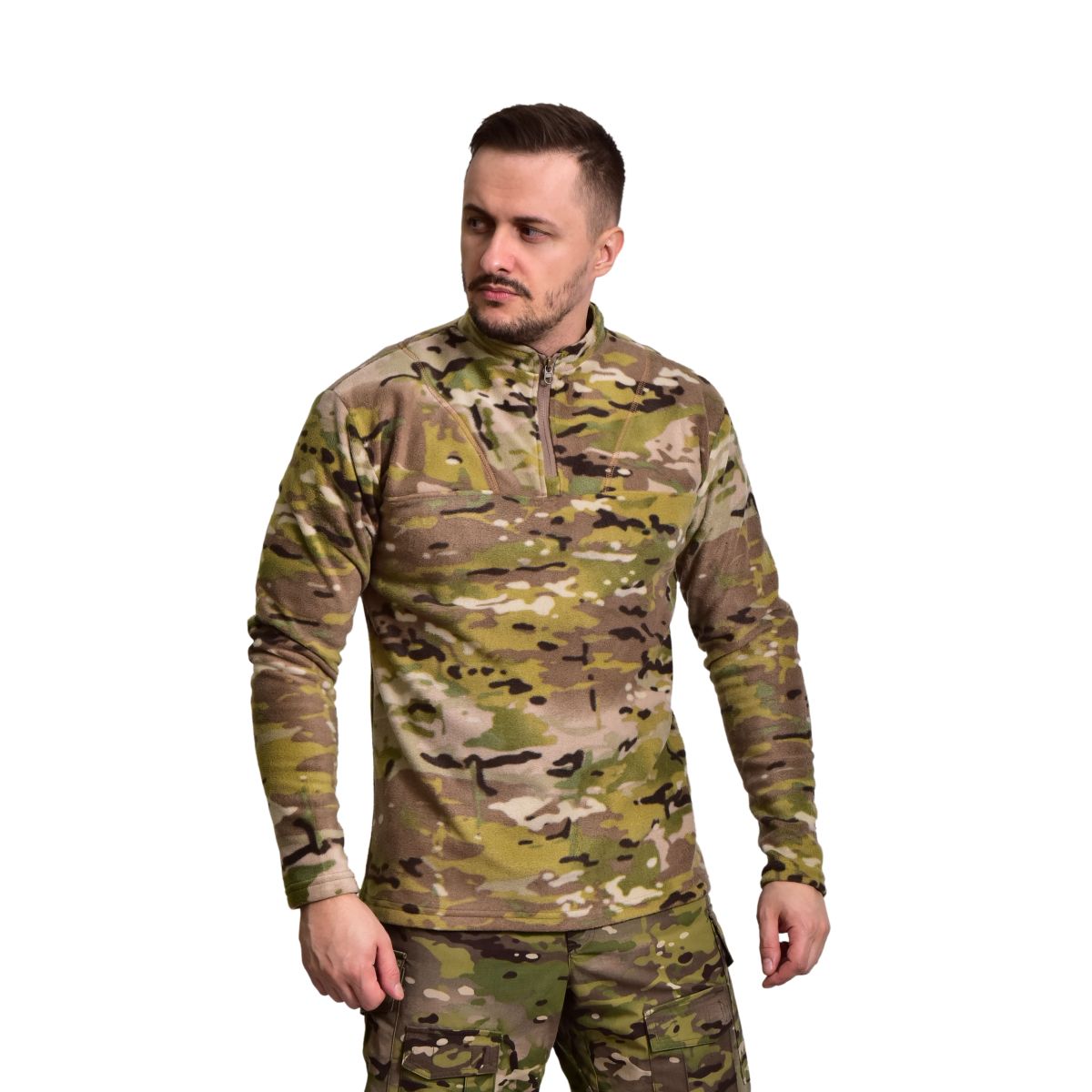 Базова флісова кофта base Tactical Series Мультикам GIG MILITARY