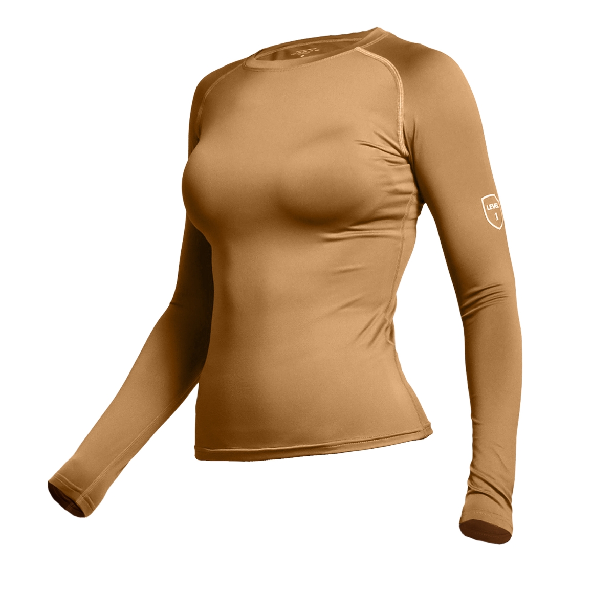 Женское термобелье реглан GigMilitary IceFox Level 1, из ткани Thermo line. Койот