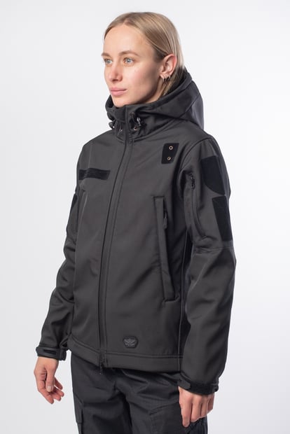 Куртка Жіноча SoftShell RMilitary Чорна